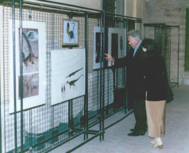 Giuseppe Leonardi visita la mostra