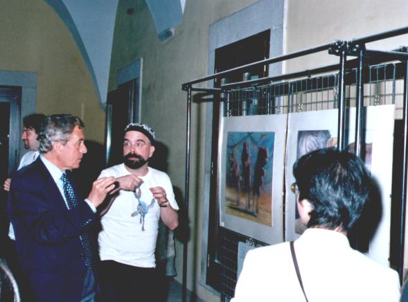 Luis Rey ed il direttore del Museo Elio Galasso