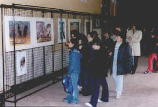 Scolaresche in visita alla mostra di Luis Rey