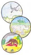 la terra stilizzata