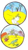 la terra stilizzata